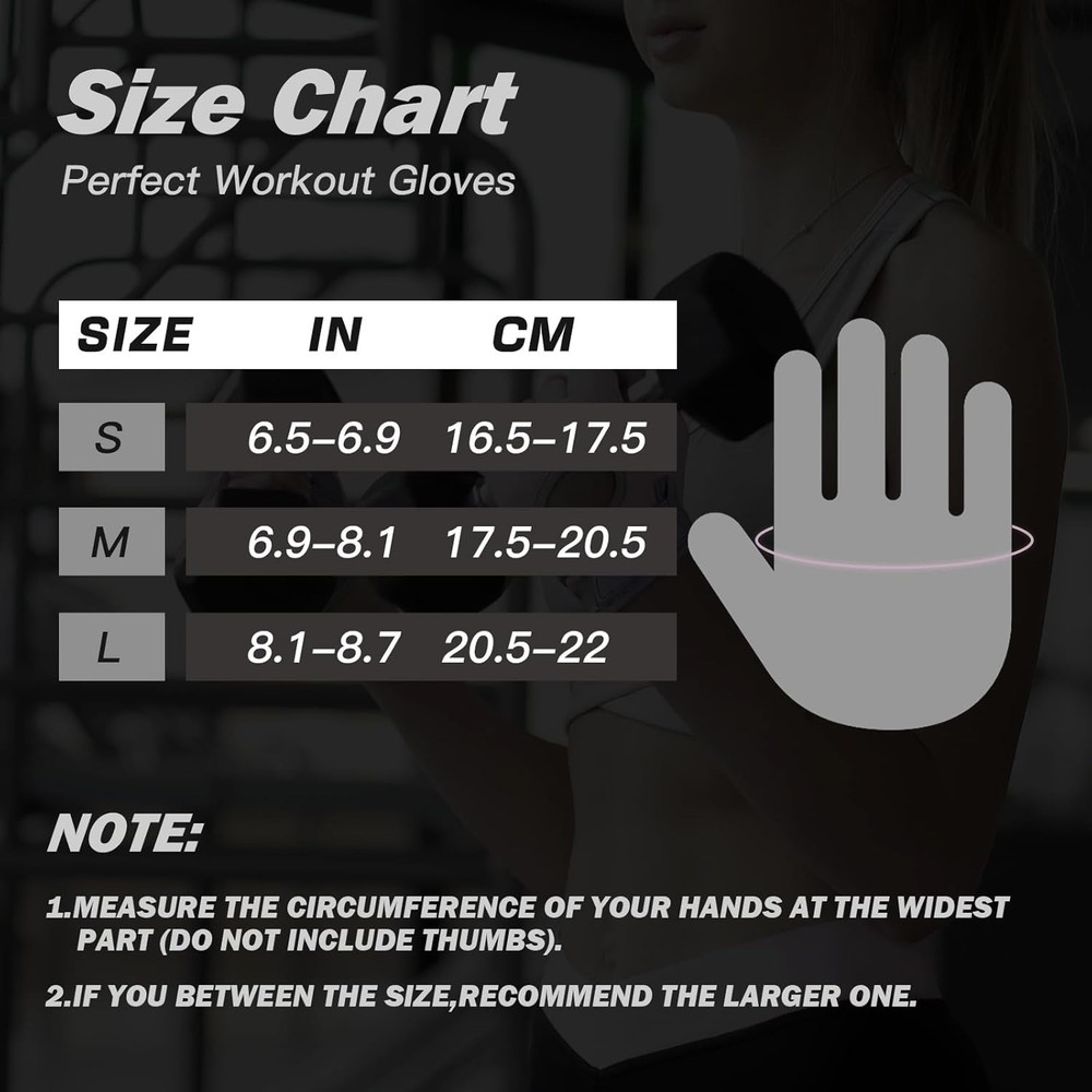 Universal Fit Exercise Gloves for Weightlifting & Pull-Ups - Lightweight Design