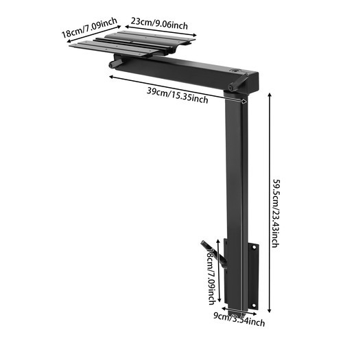 Removable& Rotatable Table Leg, Height-Adjustable Leg Brackets, RV Table Leg