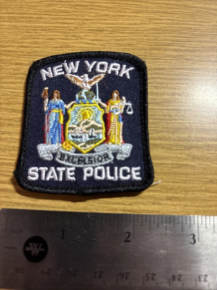 New York State Police 2x2 Inch Hook And Loop Patch