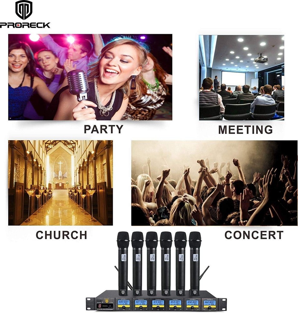 RK RECK MX66 6-Channel UHF Wireless Microphone System