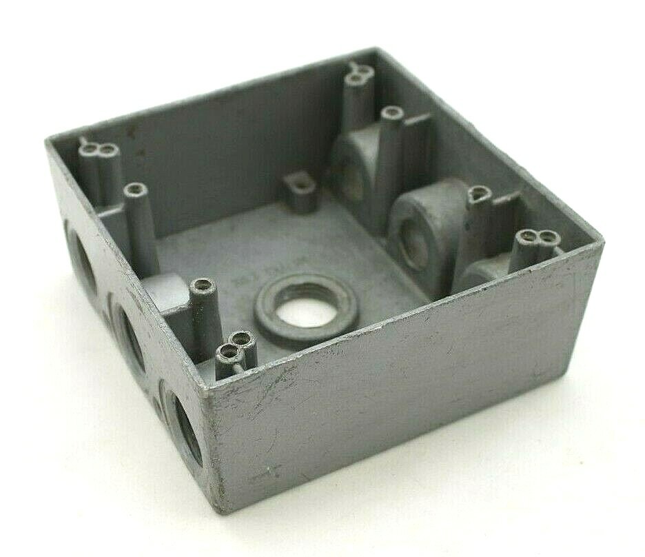 E18407 Seven Hole 2-Gang Outlet Box