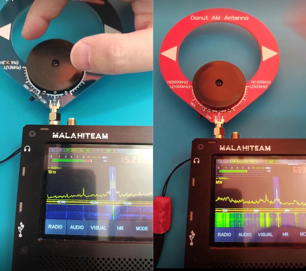 Donut AM MW/SW Mini Loop Antenna for HFDY Malahiteam DSP DSP2 Middle-Receiver.