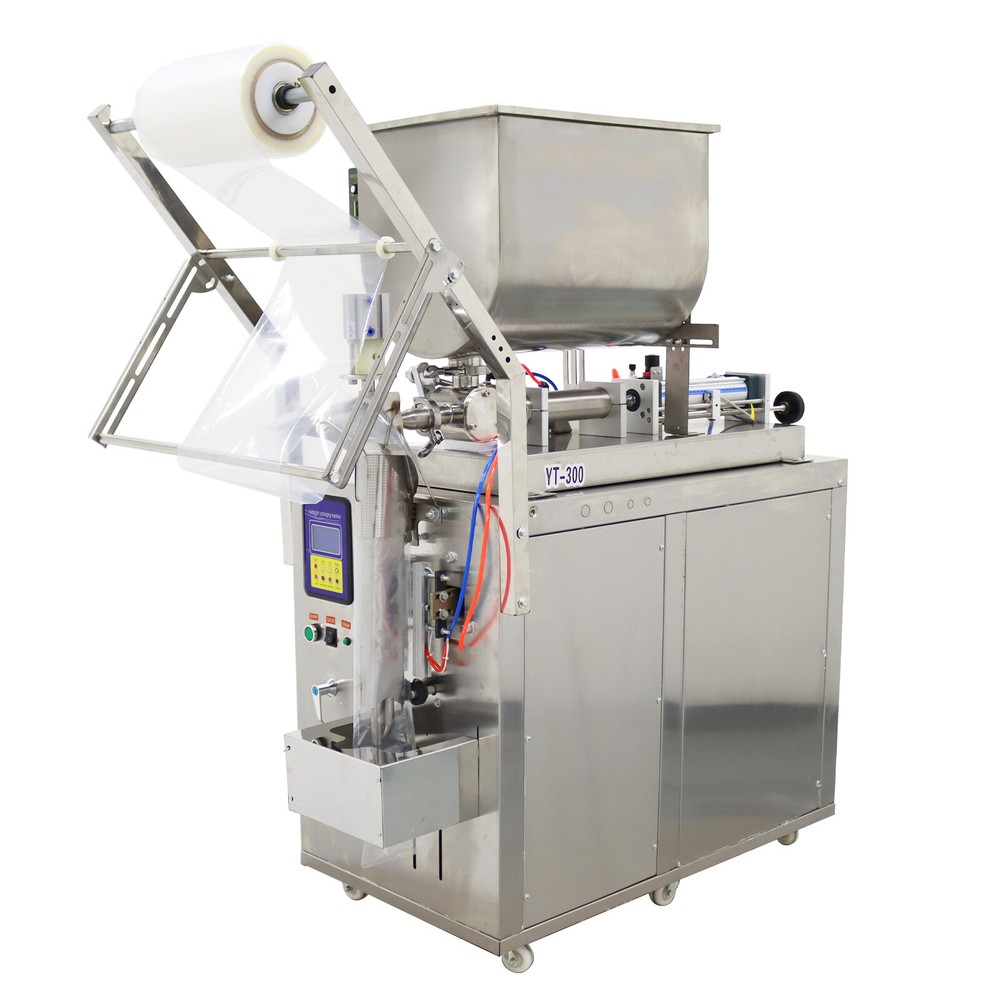 30-300ml Automatic Quantitative Paste Filling Machine with Horizontal Mix Hopper