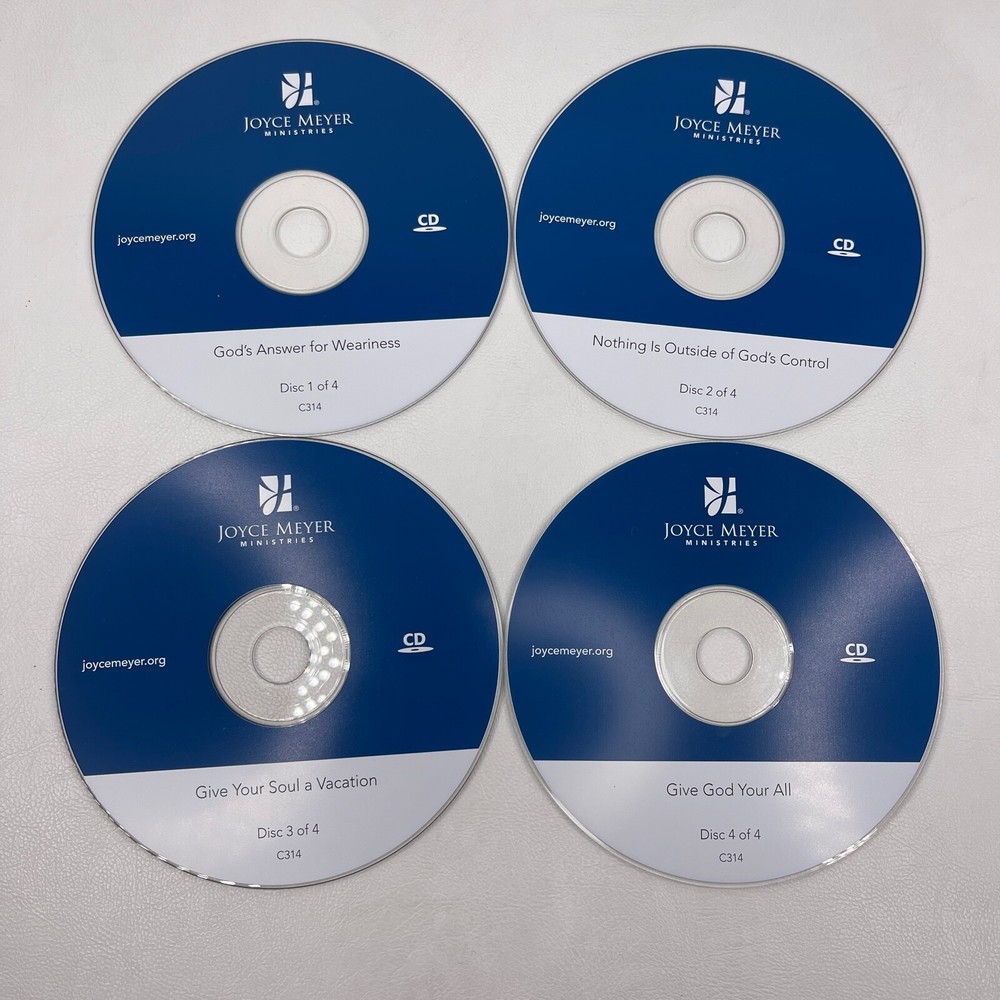 Joyce Meyer " The Cure For Stress " Audio CD 4 DISC SET
