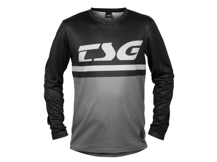 TSG "PLAIN JERSEY" LONGSLEEVE - BLACK-GREY - MEDIUM