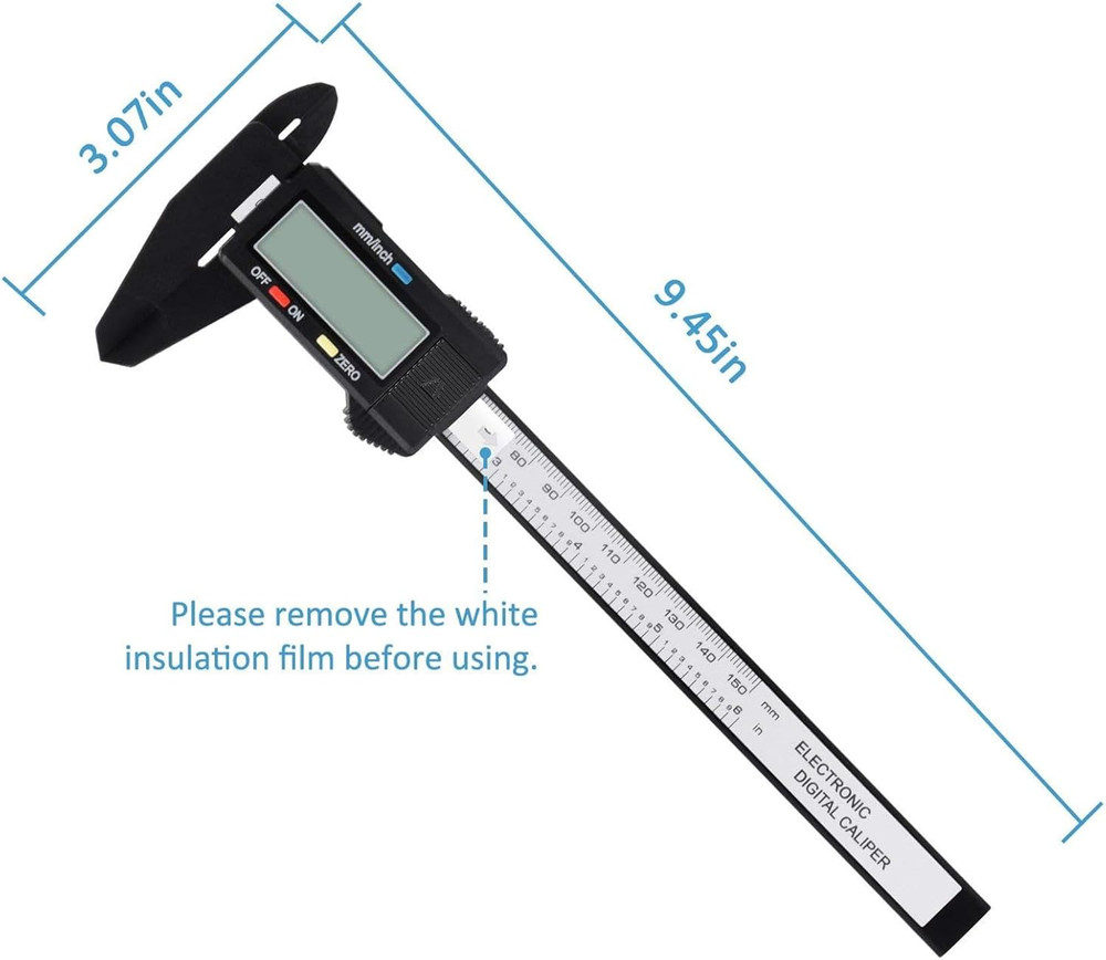 Digital Caliper, 0-6" Calipers Measuring Tool - Electronic Micrometer Caliper w