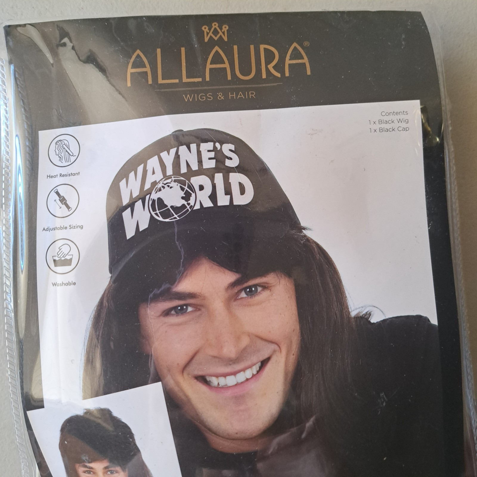 Waynes World Duo Wig Costume Garth & Wayne Cosplay NWT