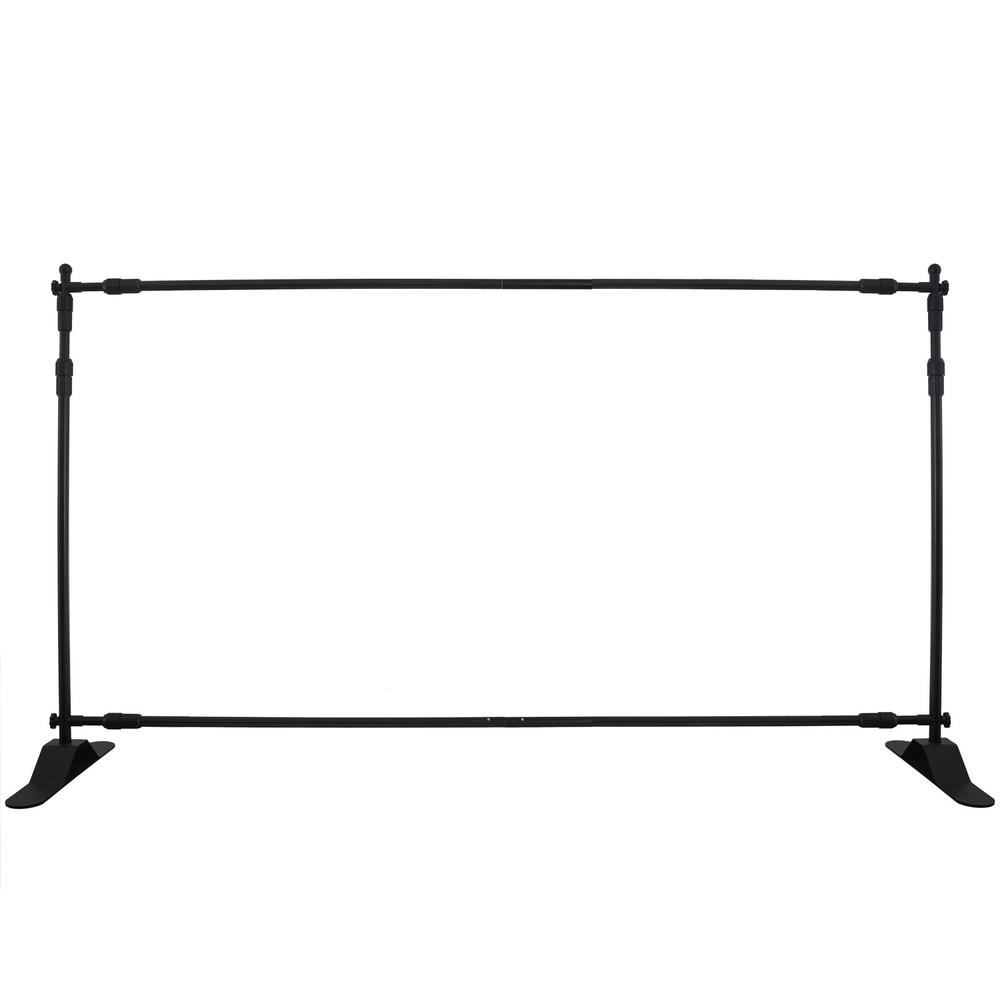 10 Ft Adjustable Background Banner Stand Backdrop Exhibitor Expanding Display