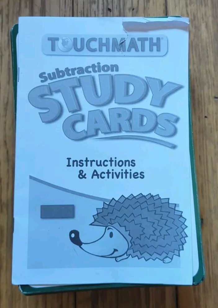 TouchMath Subtraction Study Cards Designed for Regular Classrooms Education