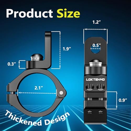 1PCS LED Light Bar Mounts UTV Whip Light Mount Clamp Solid Heavy Whip Flag