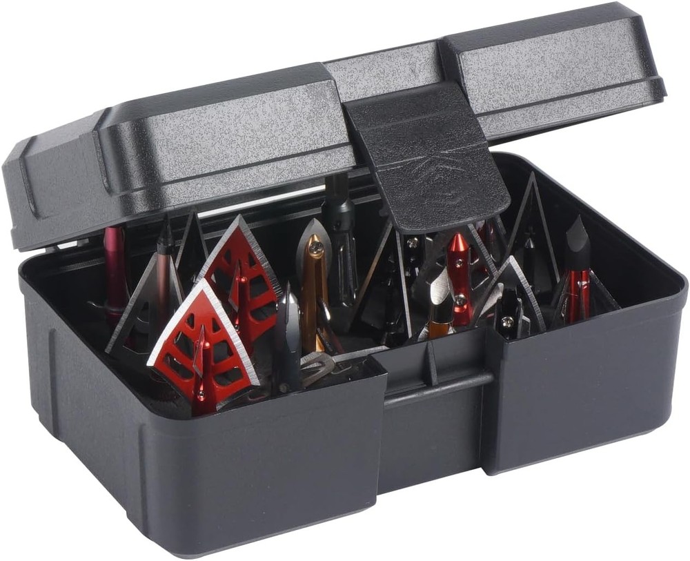 Broadhead Case, Archery Box Storage Arrow Head Tip black