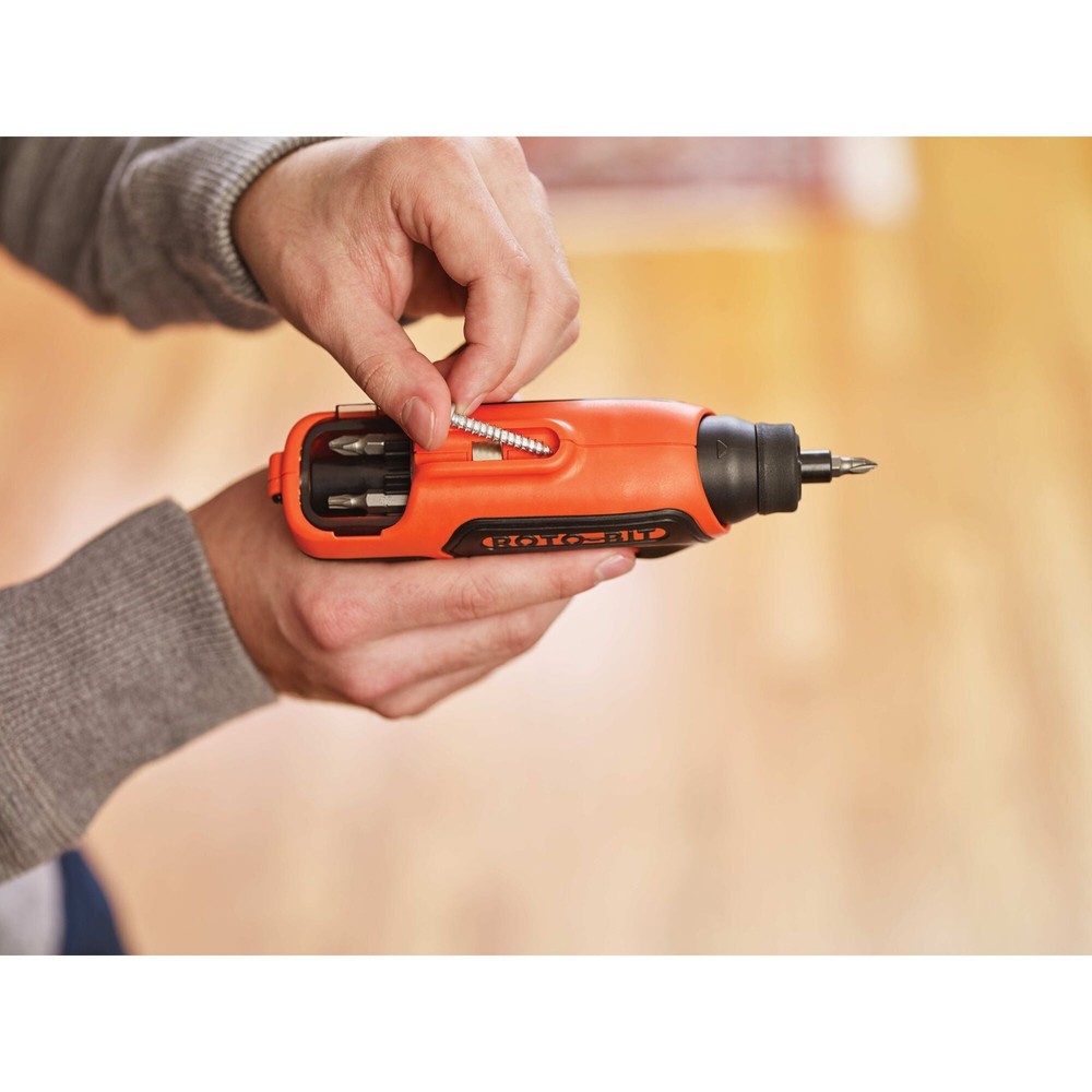 BLACK+DECKER 4V Max Cordless Screwdriver With Bit Storage - BDCS50C