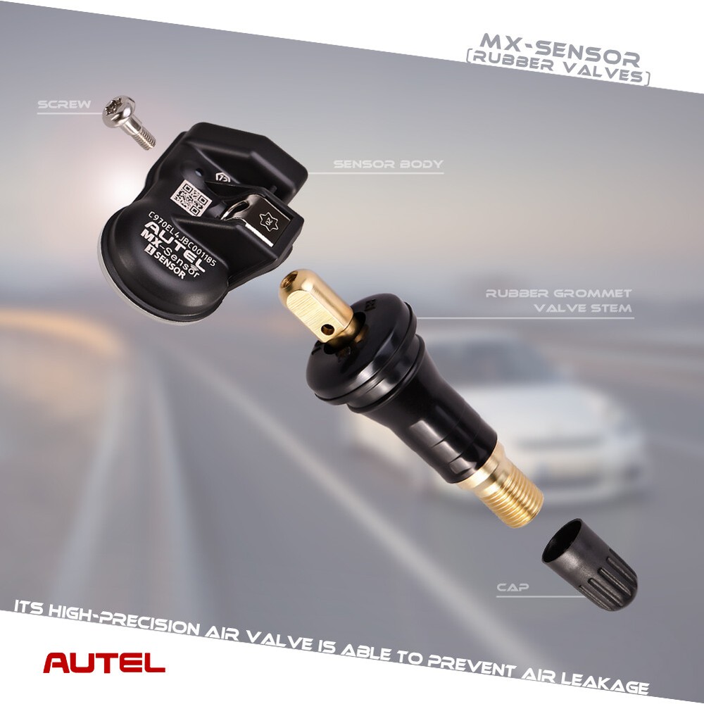 4PCS Autel TPMS Sensor MX-Sensor 315MHz & 433MHz Programmable metal Valve NEW