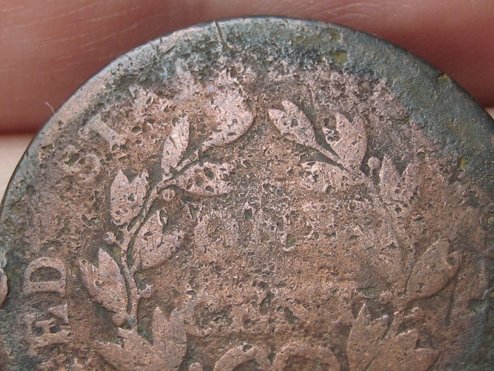 1803 or 1807 Draped Bust Large Cent Penny- With Stems