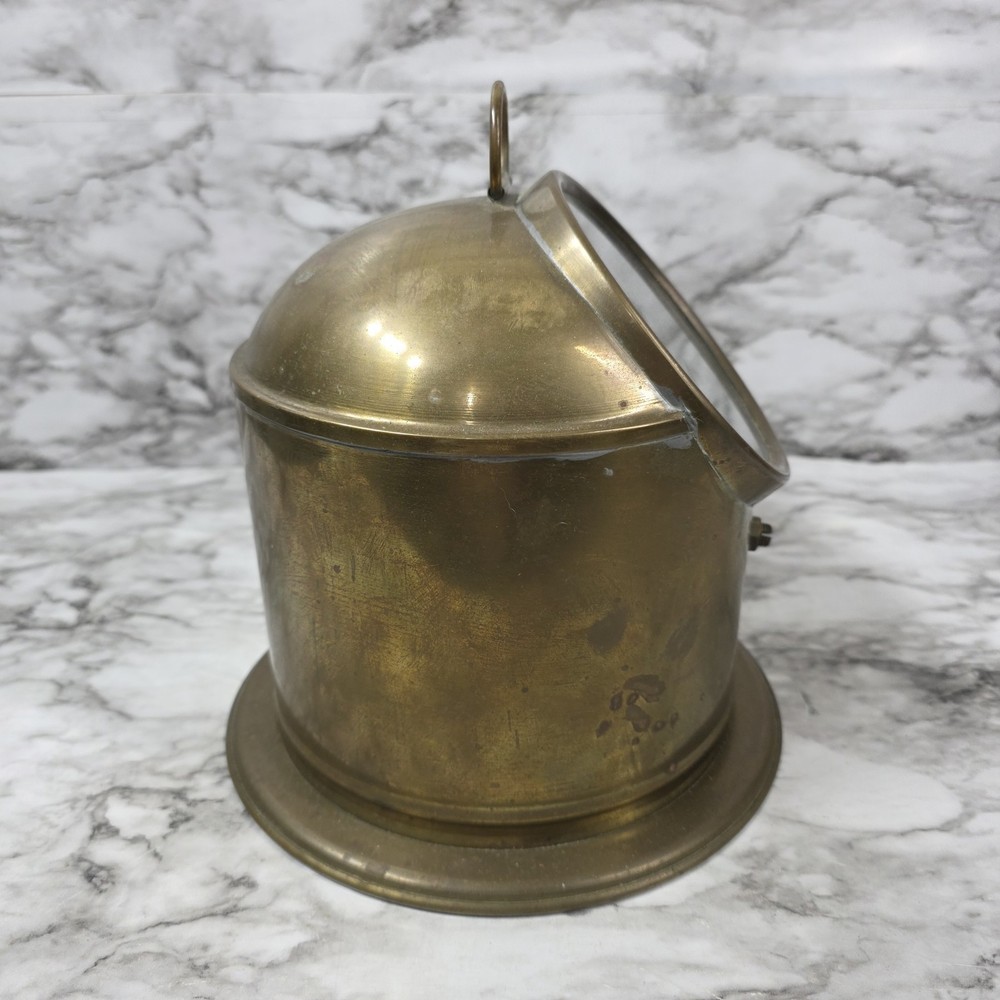 SHIP BINNACLE brass w/latern feature Solid Brass Read Description