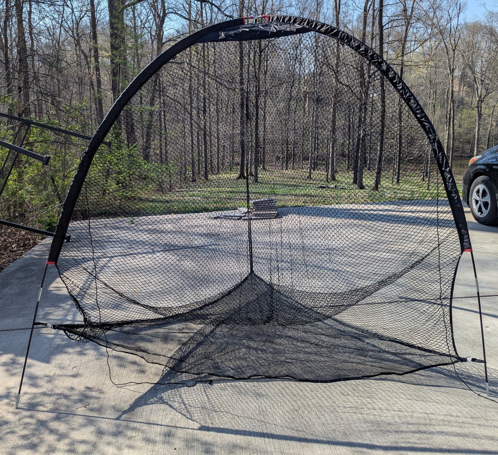 complete Tri Daddy Golf Hitting Net 7'x8'x5' light use with box IZZO