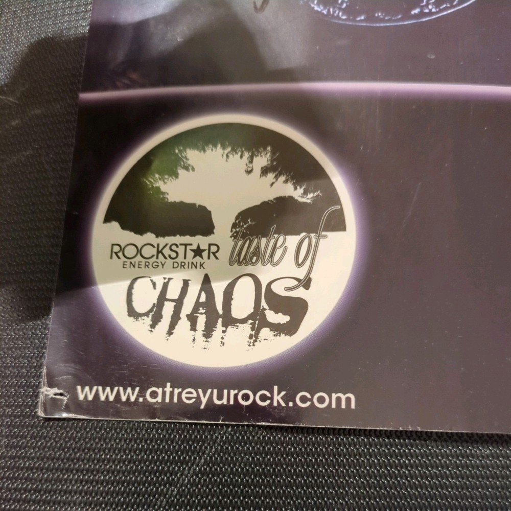 Vintage Atreyu Signed Poster from Taste Of Chaos Tour 2006