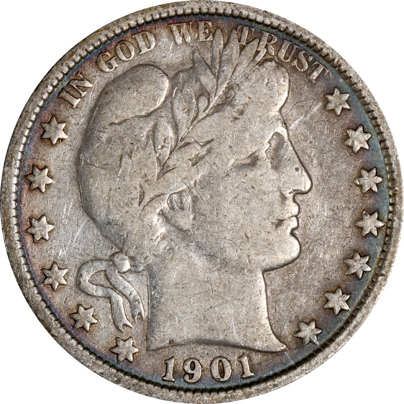1901-P Barber Half Dollar
