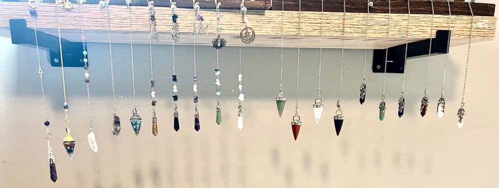Blessed Quartz Pendulum, Wicca Tools, Baby Witch , Divination tools