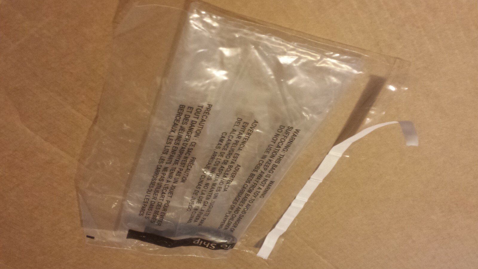 500/CS 24x30 Suffocation Warning Bags Clear, Permanent Seal with "Ready To Ship"