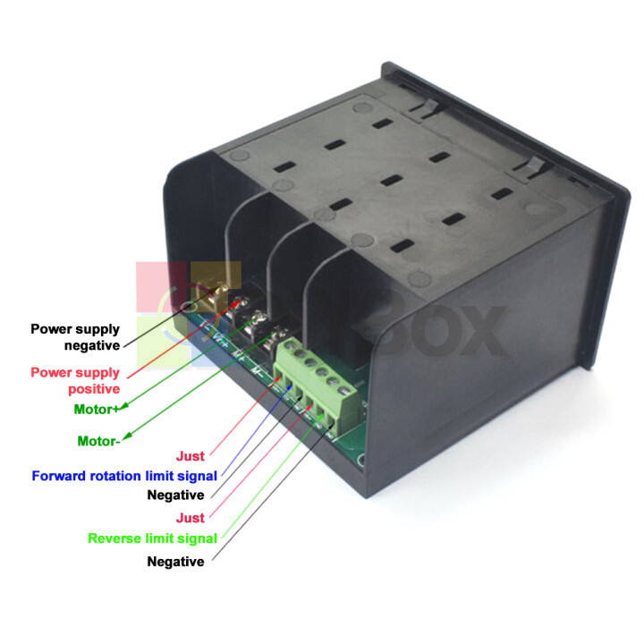 DC 10-55V LCD Digital Display PWM DC Motor Speed Controller with Remote Control