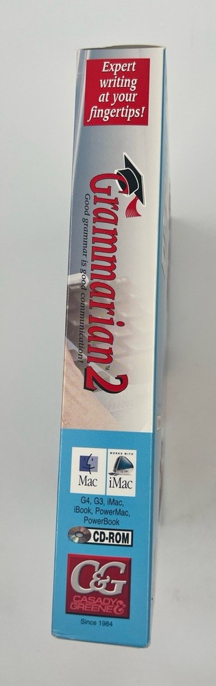 Grammarian 2 For Mac iMac CD-ROM Vintage Grammar Software Program By David Long