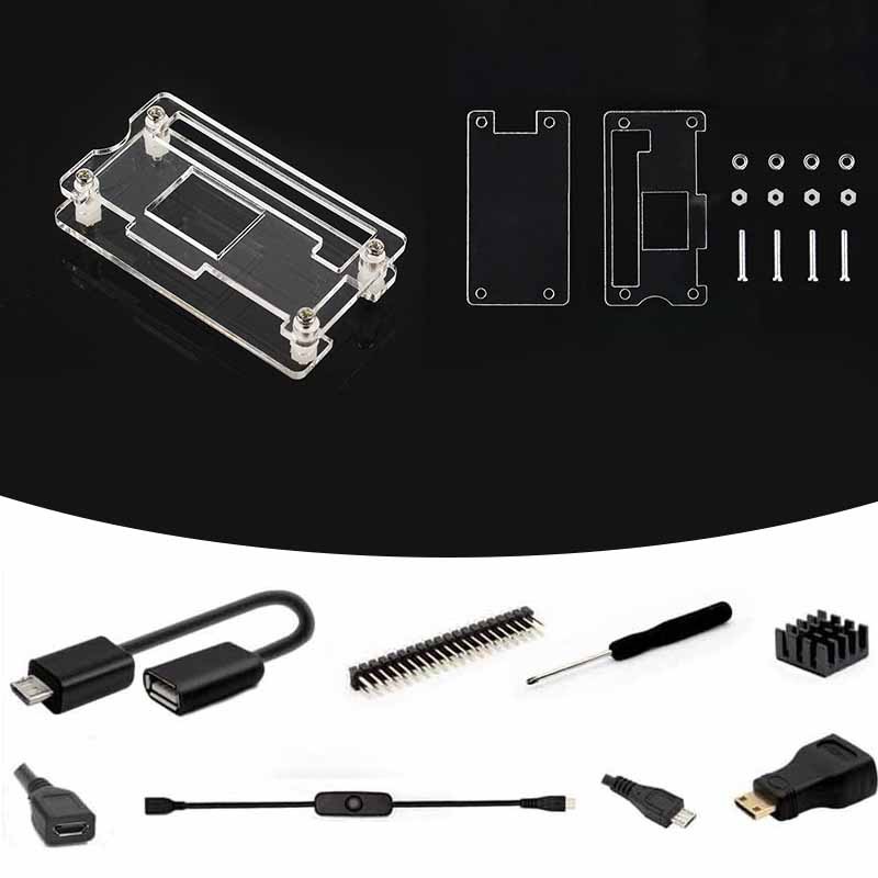Raspberry Pi Zero 2 W Case Kit with Raspberry Pi Zero 2 W Case Power Supply