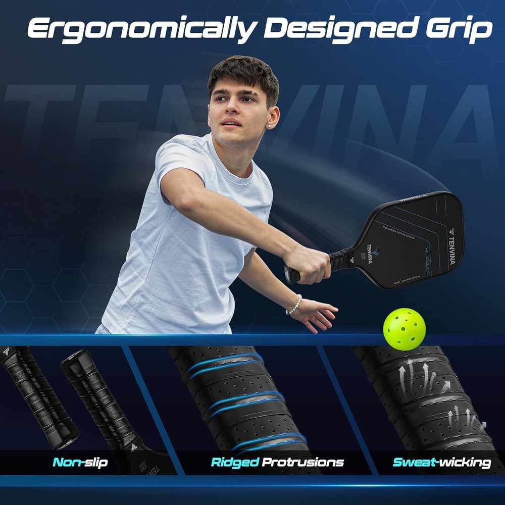 Customizable 4-Shape Pickleball Paddle - Ergonomic Design for Ultimate Control