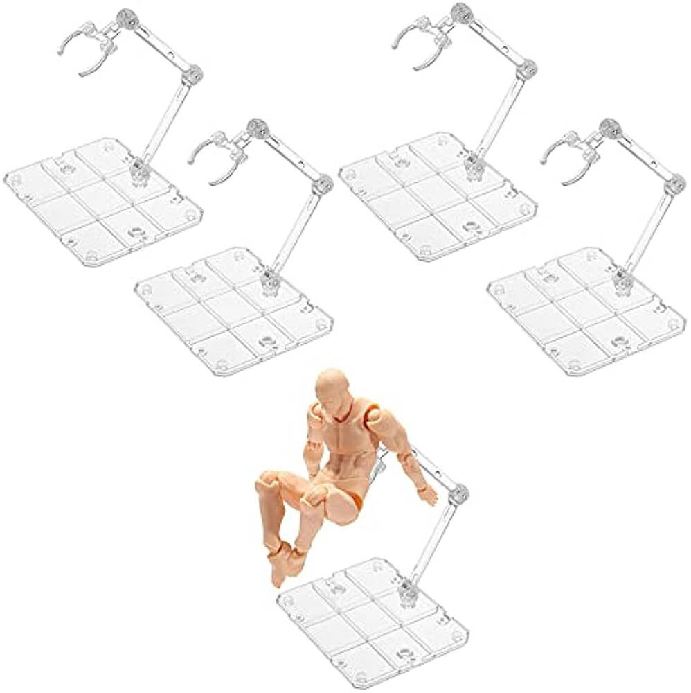 12Pc HG144 Adjustable Action Figure Display Holder Base Doll Model Support Stand