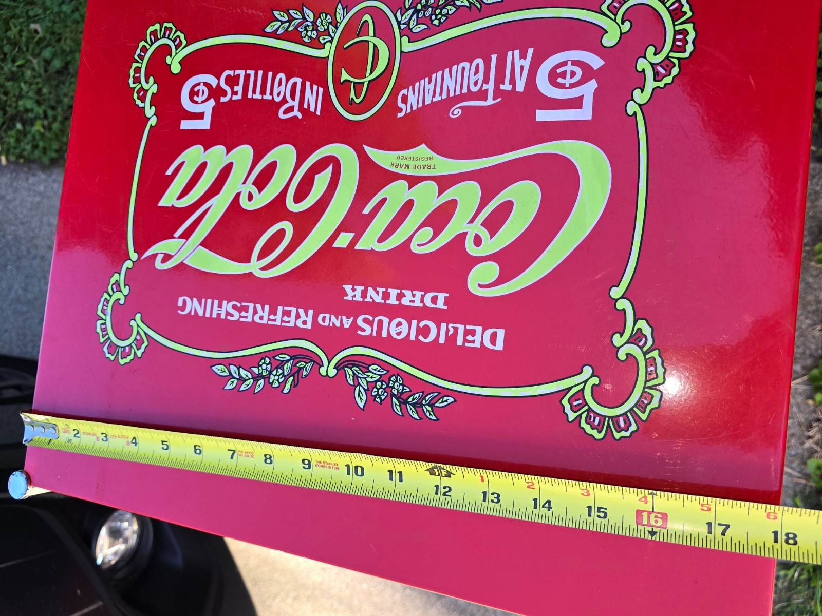 Vintage Metal Display Coca Cola Retro Kitchen Rolling Cart Collectible