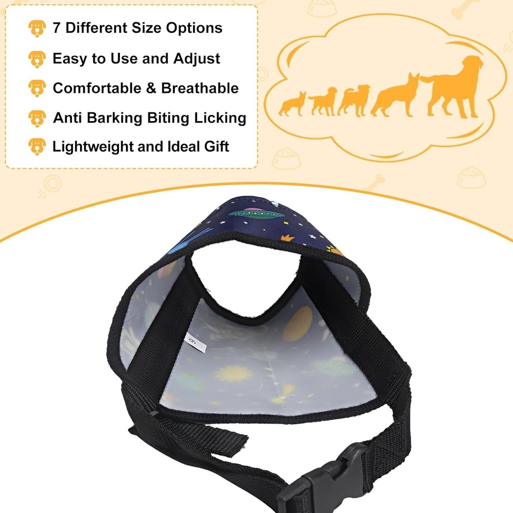 Ultimate Soft Dog Muzzle for Safety: 7-Piece Set for Small, Medium, Large Breeds