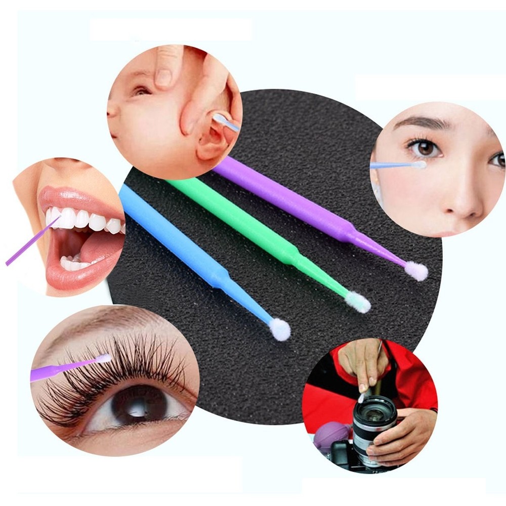 400 PCS Multipurpose Dental Disposable Micro Applicator Brush Bendable Makeup...