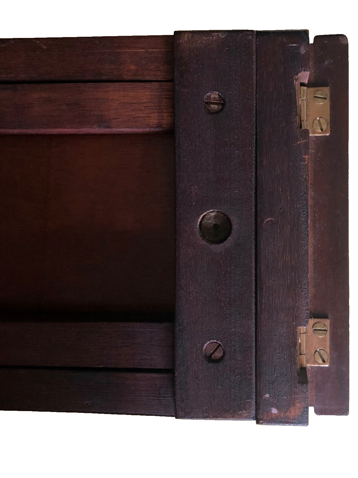 Antique English Regency Mahogany Book Slide Expandable Bookend Holder Library