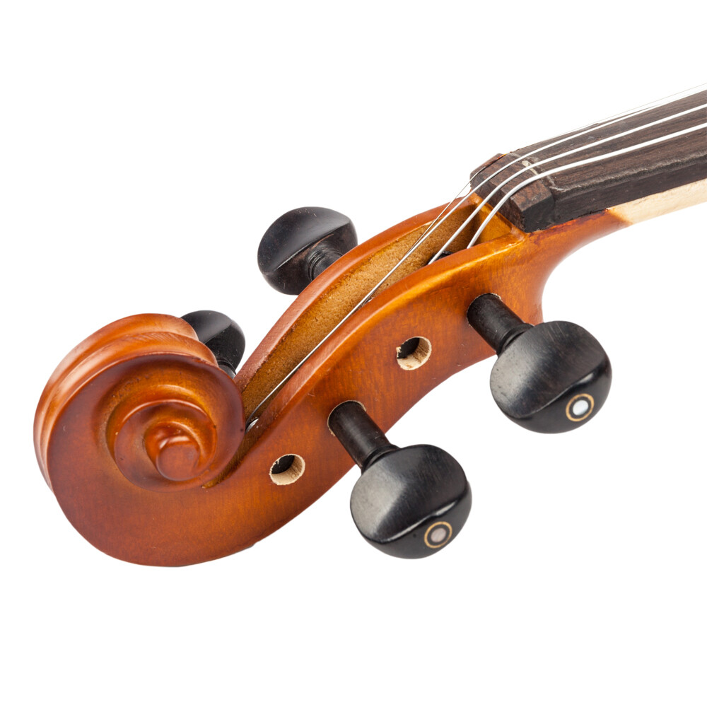 4/4 Violin Case Bow Strings Shoulder Rest Electronic Tuner Connecting Wire Matte