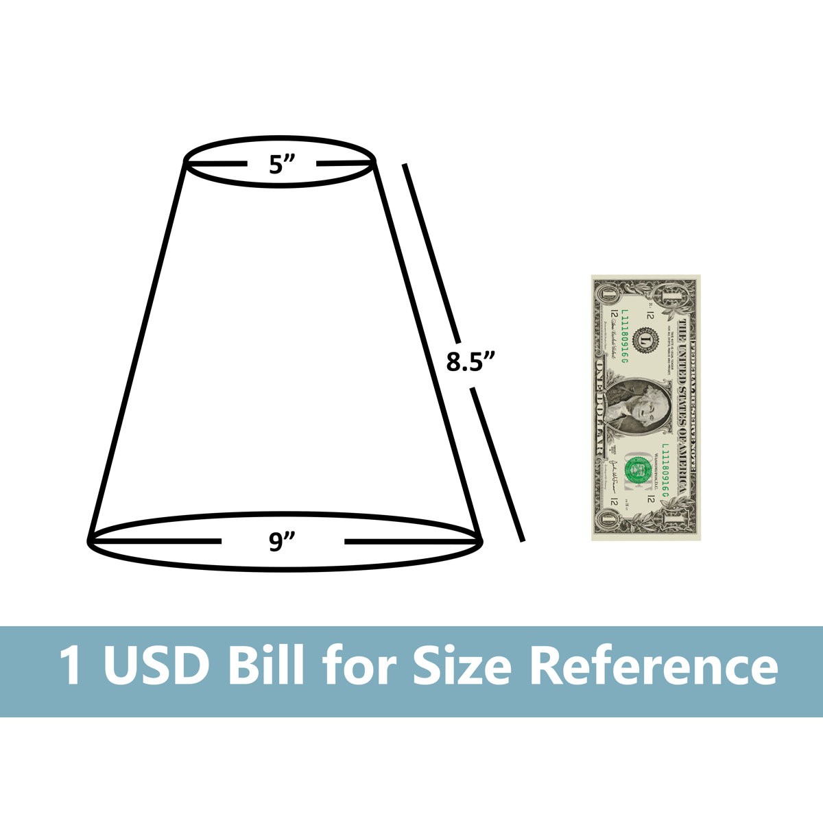 1/2PCS 5"x9"x8.5" Small Lamp Shade for Table Floor Lamps Replacement, Room Decor