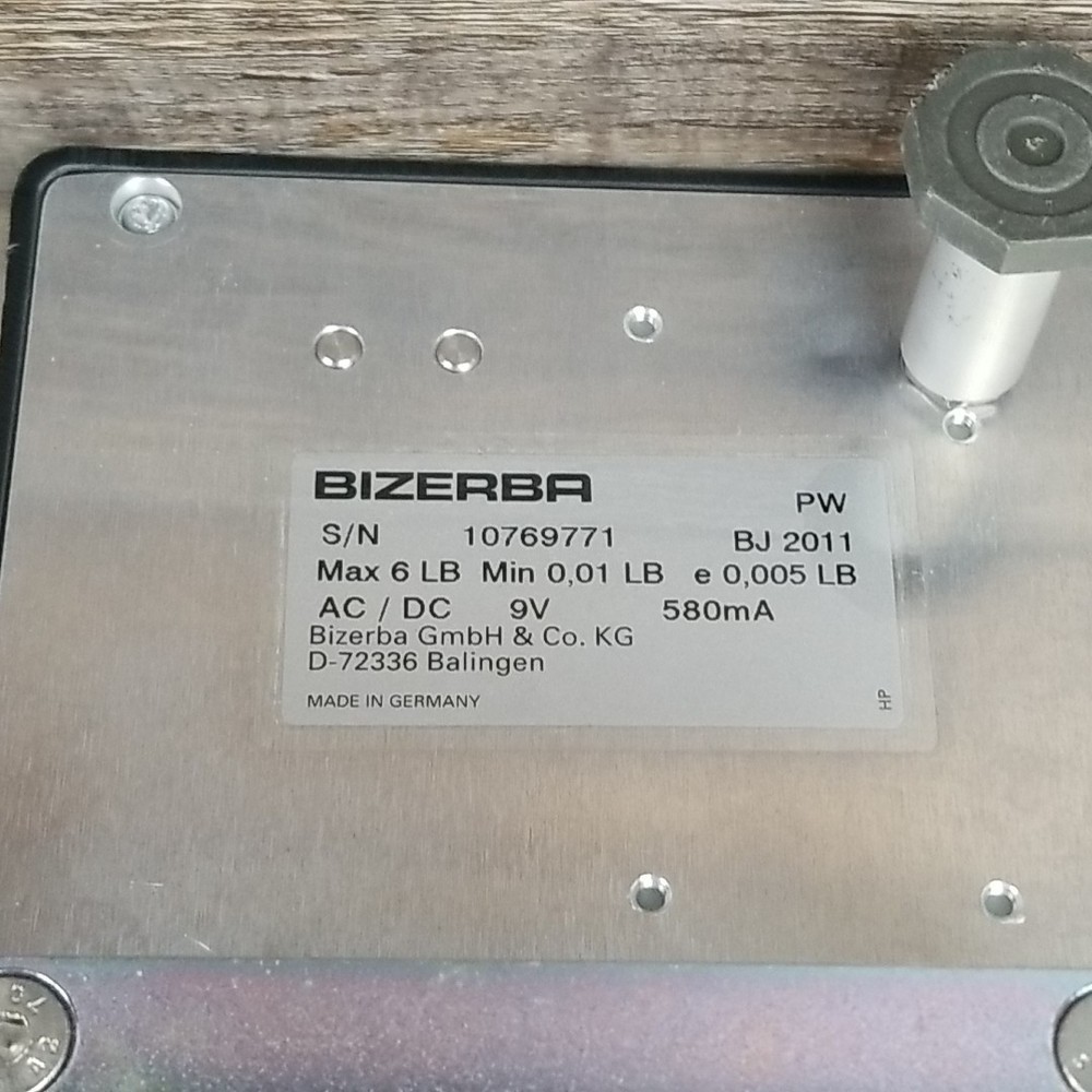 BIZERBA PORTION CONTROL SCALE MODEL PW FOR USE SE12 SE12D GSPH GSPV GSPHD
