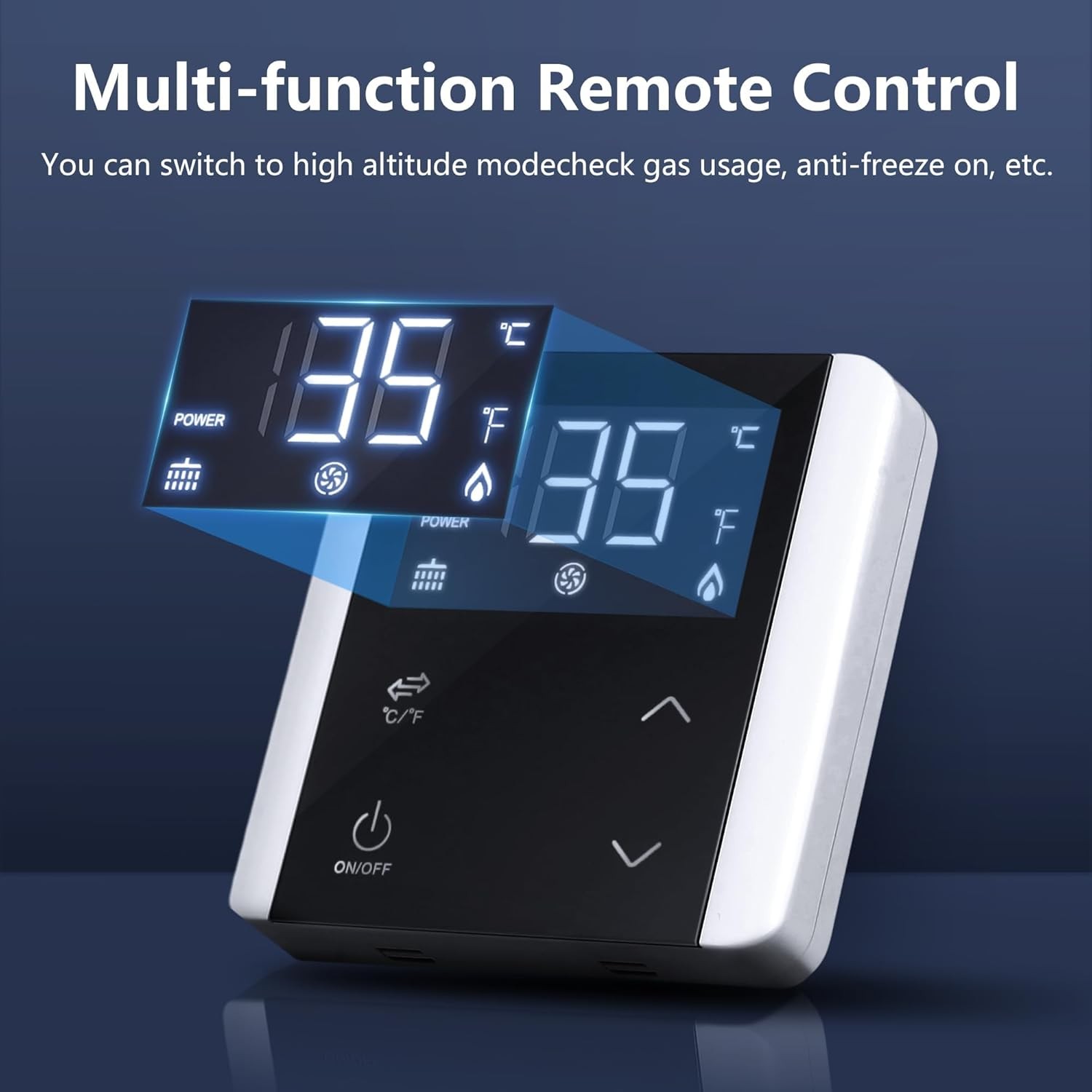 48,000 BTU Propane Tankless RV Water Heater: Digital Remote, Endless Hot Water