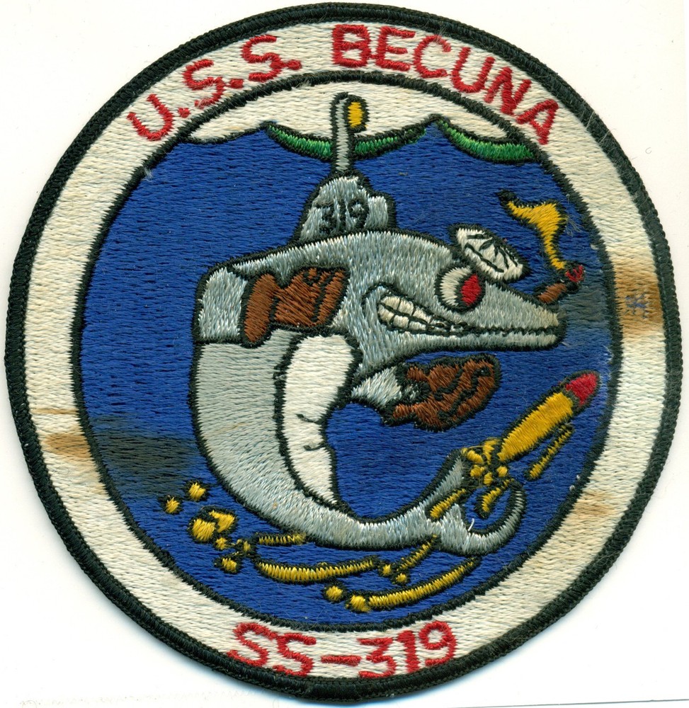 USN USS BECUNA SS-319 SUBMARINE PATCH