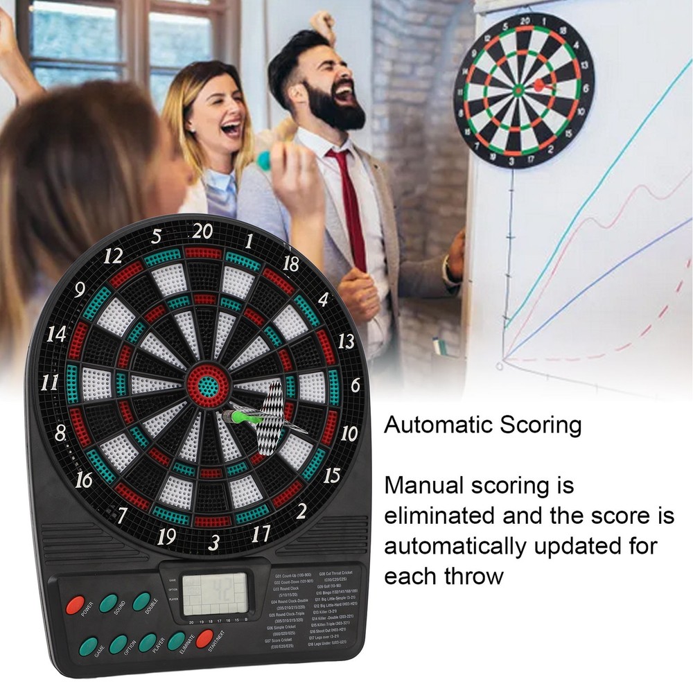 Electronic Dartboard Set Automatic Scoring Soft Tip Dartboard With Multiple WT