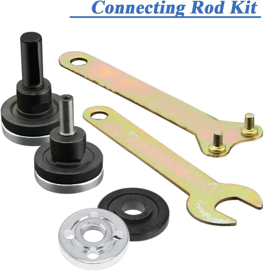 6 in 1 Electric Drill Conversion Angle Grinder Adapter Connecting Rod Kit, 6m...