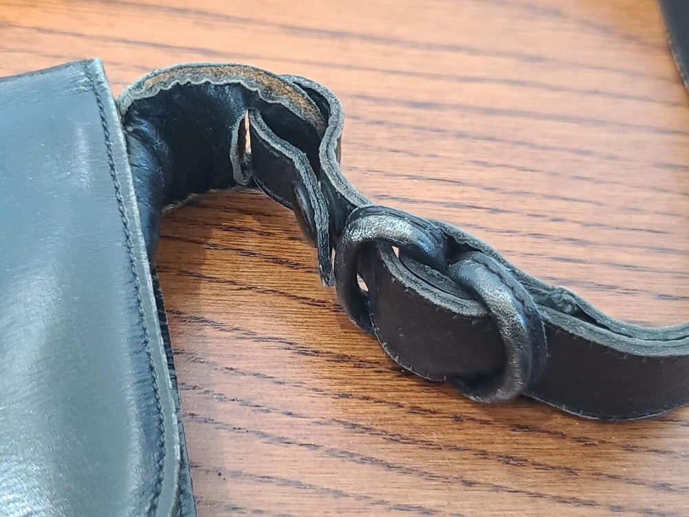 WWII US Navy WAVES Leather Purse Women's Uniform Handbag Original 1940s Named