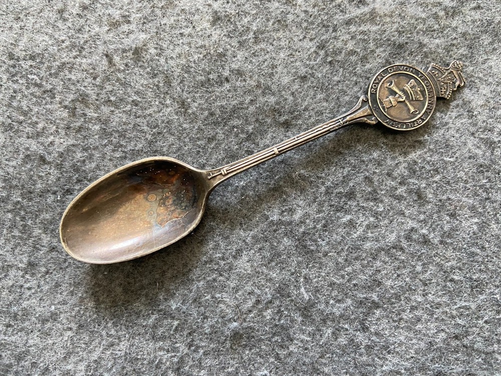 Royal Devon Yeomanry Artillery Vintage Souvenir Spoon