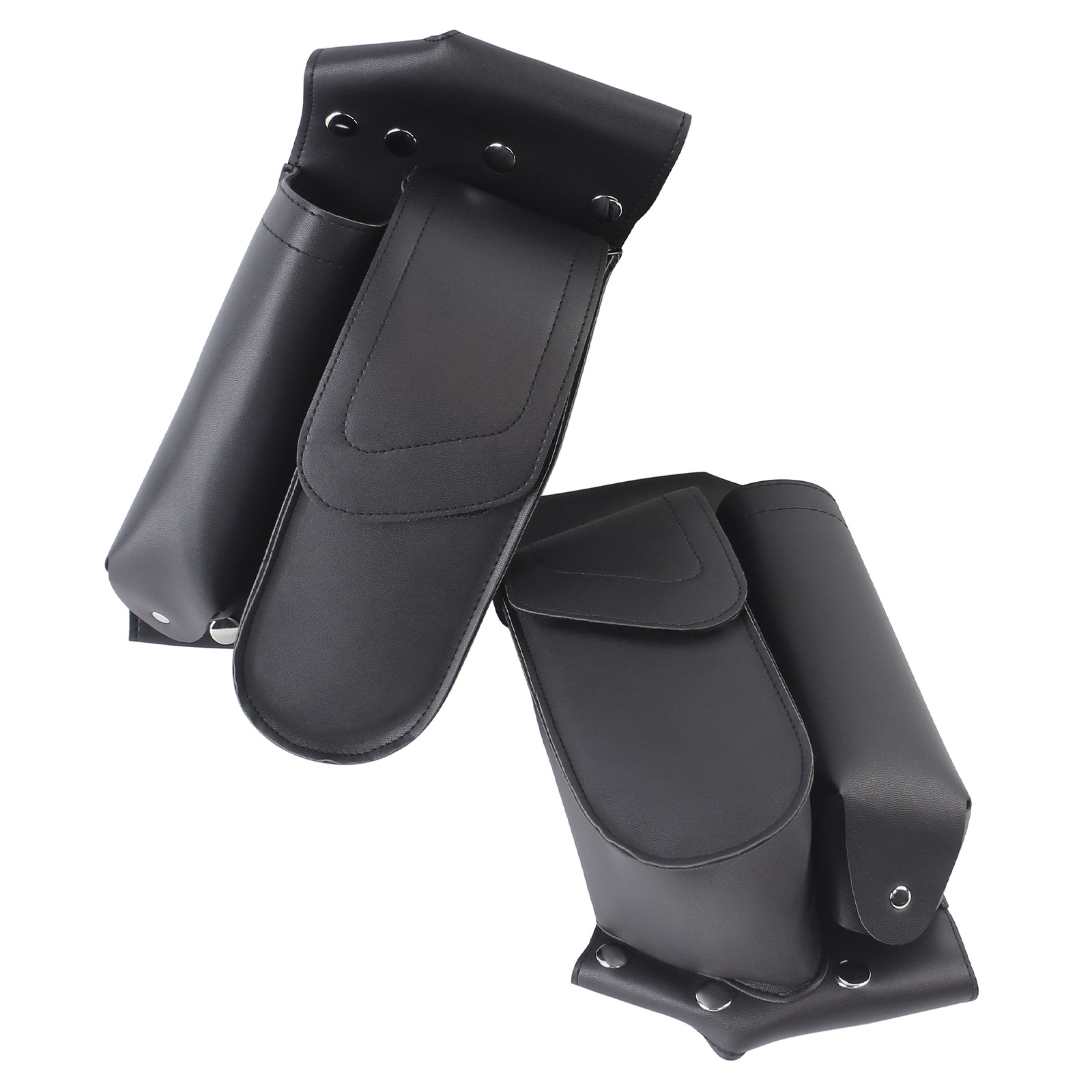 1 Pair Saddlebag Crash Bar Bags Water Bottle Holder For Harley Touring 1993-up