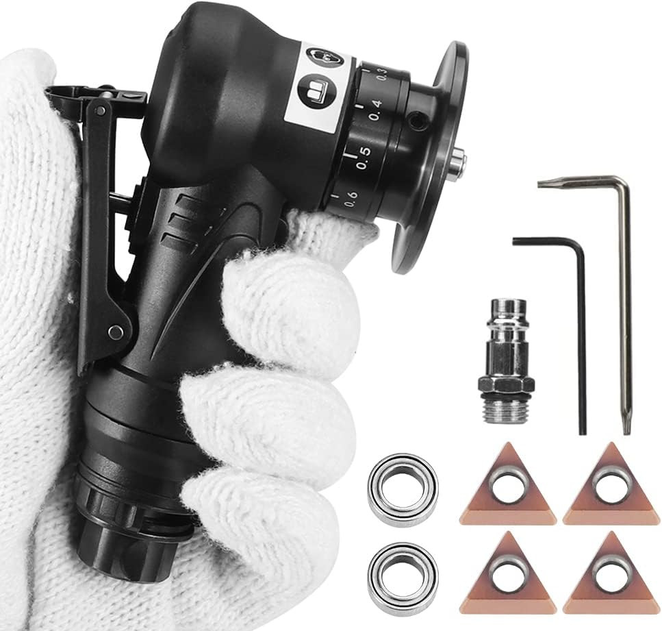 Mini Pneumatic Chamfering Machine, Portable Handheld Air Chamfer Tool for Chamfe