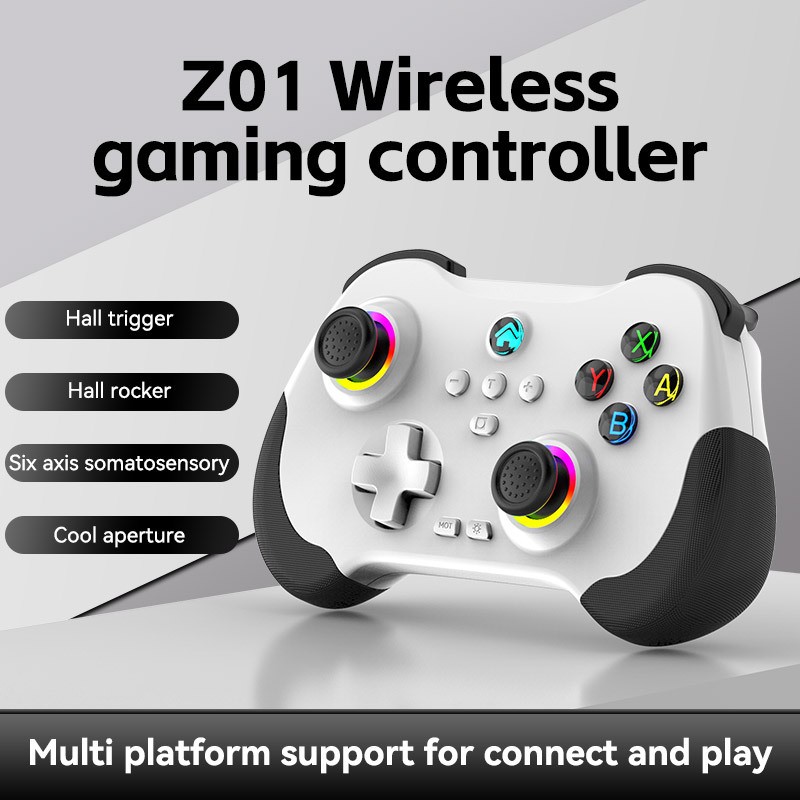 Z01 Wireless Game Controller for SWITCH, Android and ios computers, PS3 and PS4