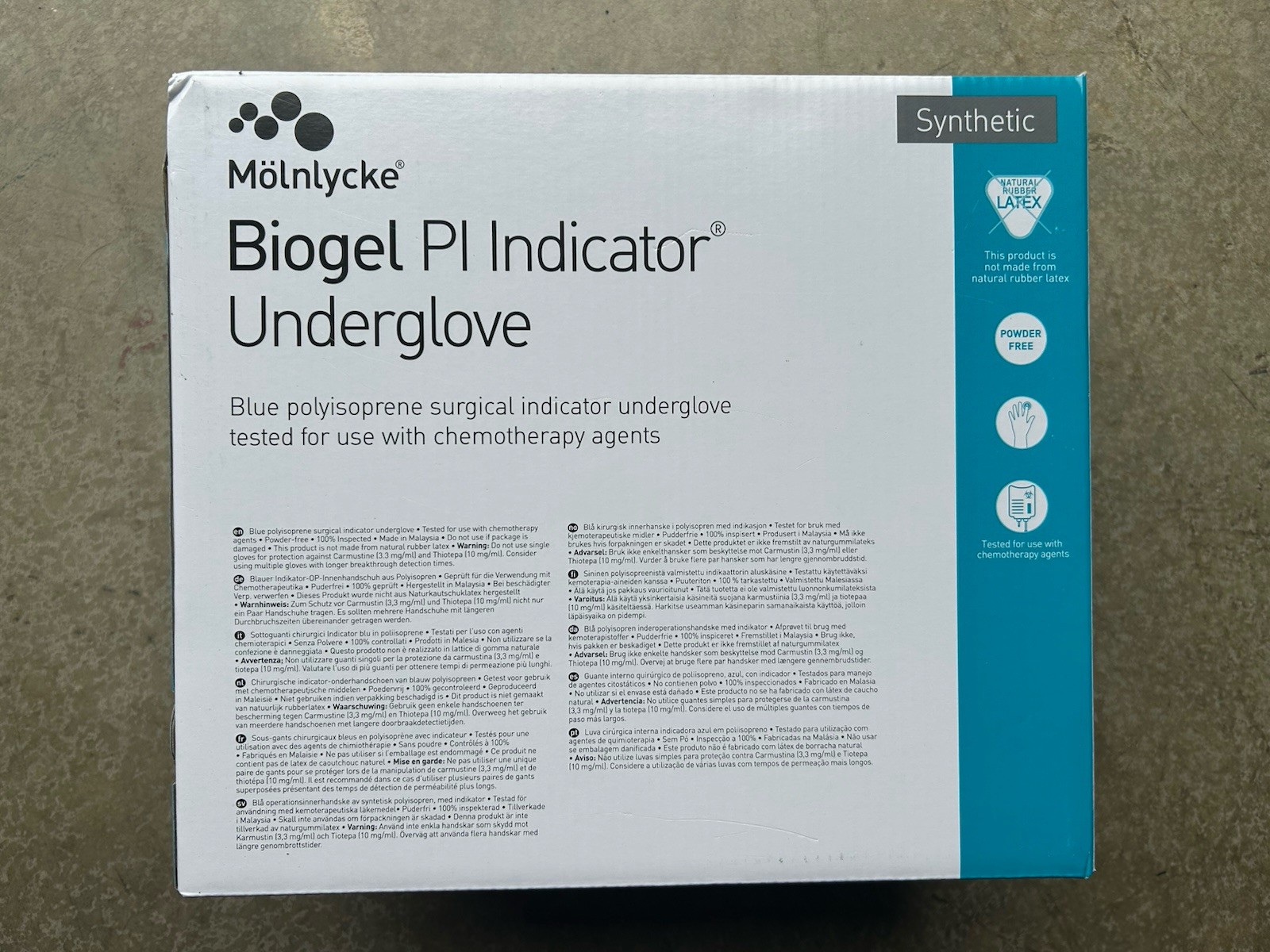 NEW 50 Pairs Molnlycke Biogel PI Indicator Underglove Size 7 Polyisoprene 41670