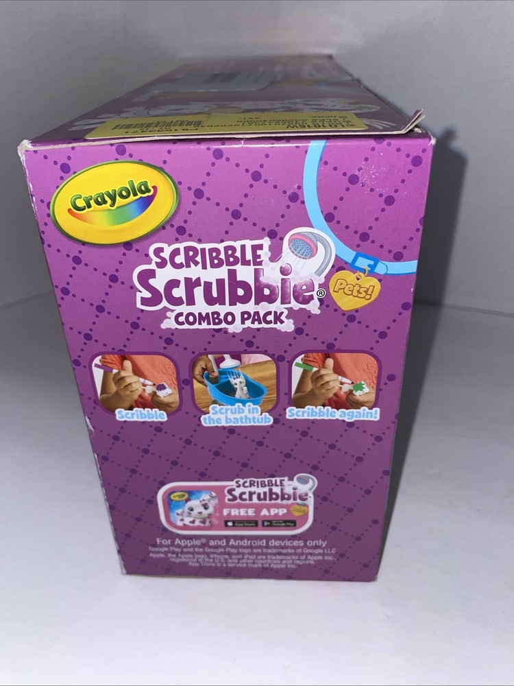 Crayola Scribble Scrubbie Pet Combo Pack With Washable Markers,