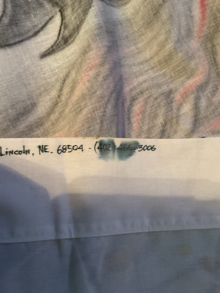 Vintage Kiss Gene Simmons Autographed Airbrushed Birthday Piece.. 65”x94”.BIG..