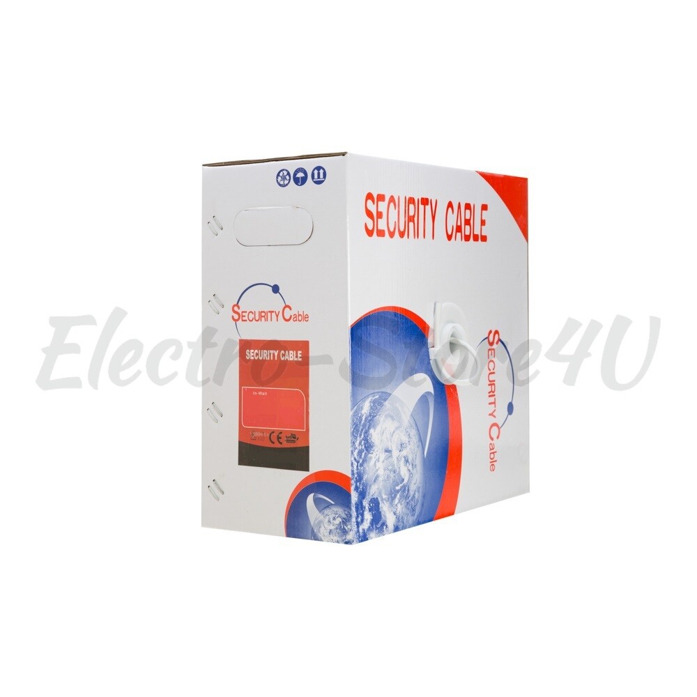 Alarm Wire Cable 500ft 1000ft Solid Stranded CCA 18 22 AWG Shielded Unshielded