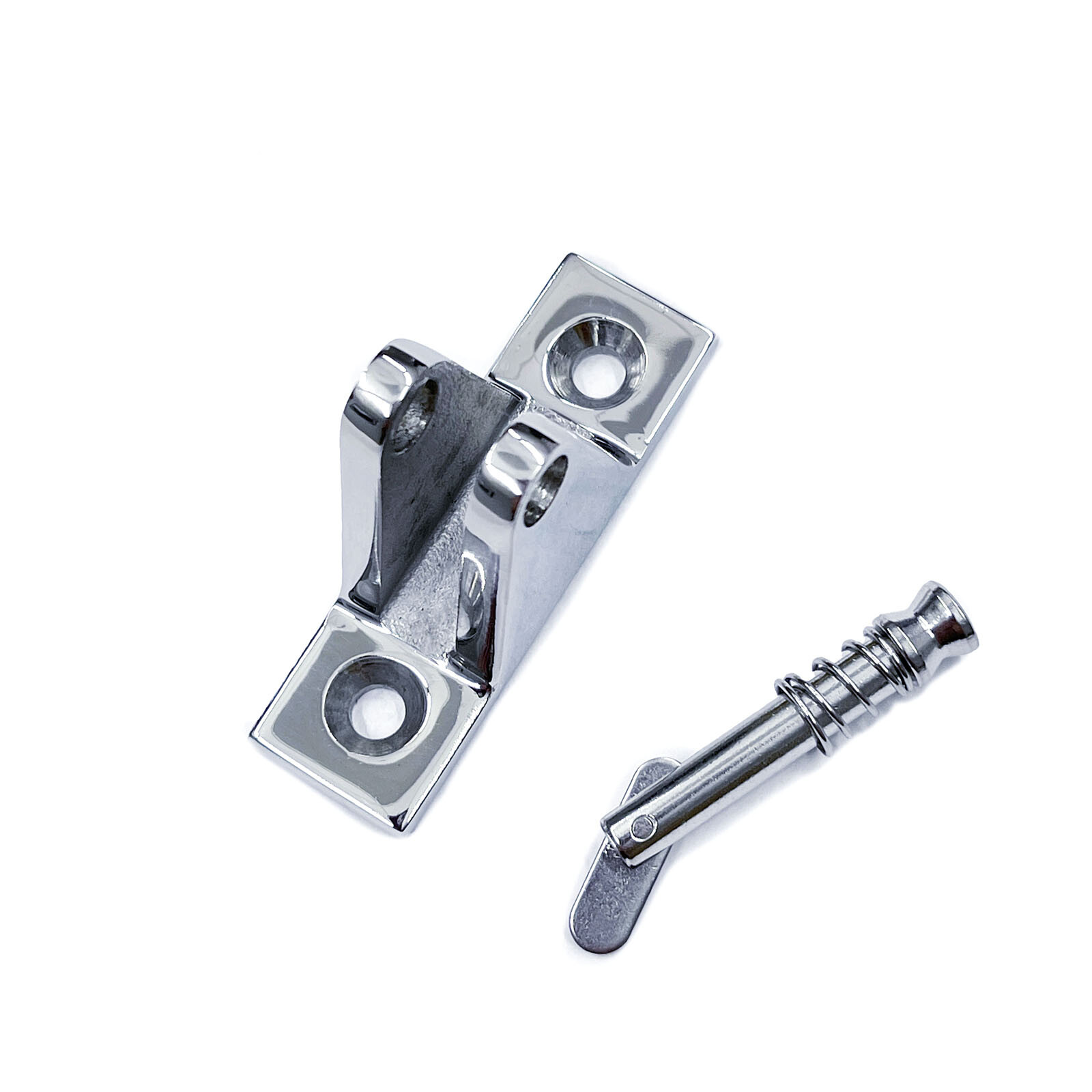 Marine Boat Bimini Top Deck Hinge Mount Fitting Stainless Steel Hardware 2 pcs